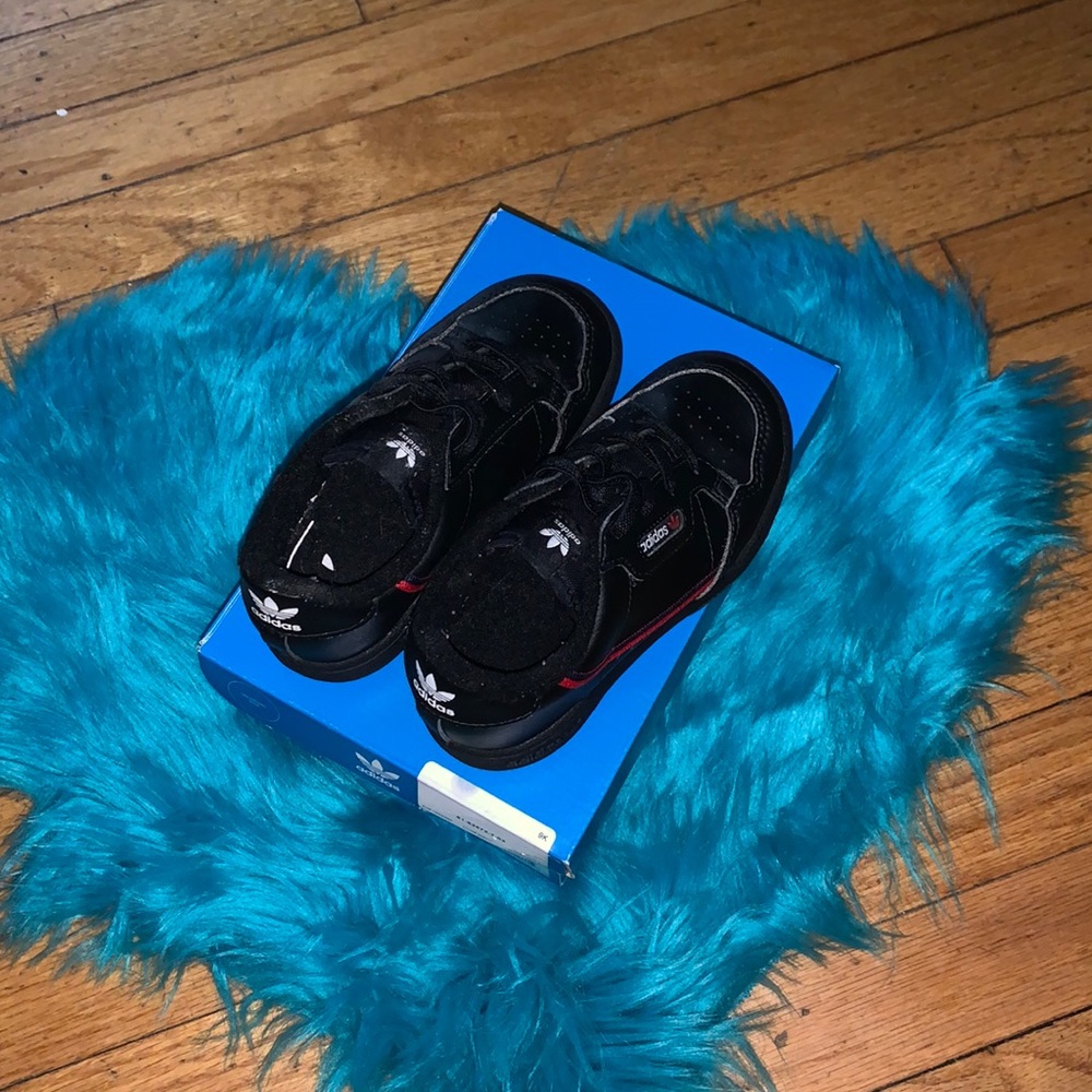 Black kids adidas sneakers